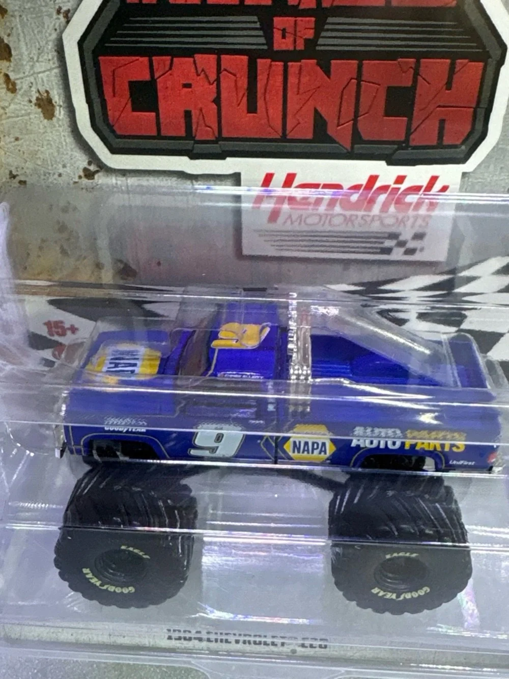 Kings of Crunch 1984 Chevrolet C20 NAPA Blue Monster Truck - Kids Toy